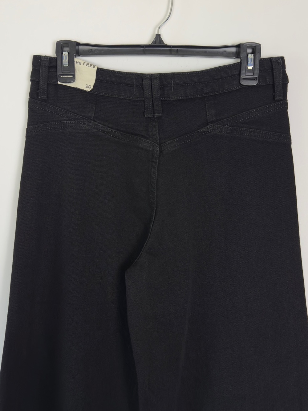 We The Free Kellee High Rise Palazzo Jeans Black Size 29 - Picture 13 of 17